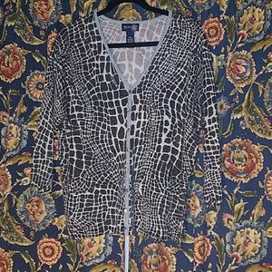 Sparkly Zebra Cardigan